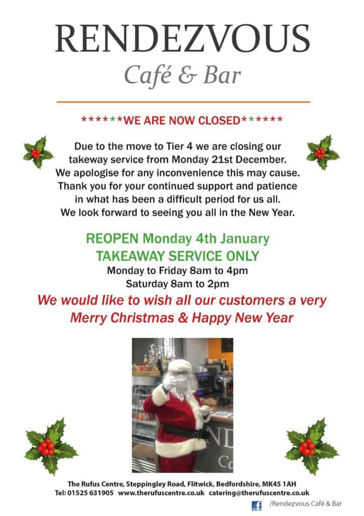 list of when cafe is open