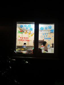 christmas window display