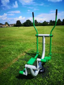 green gym equipment