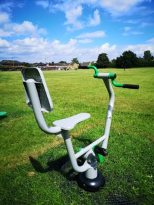 green gym equipment