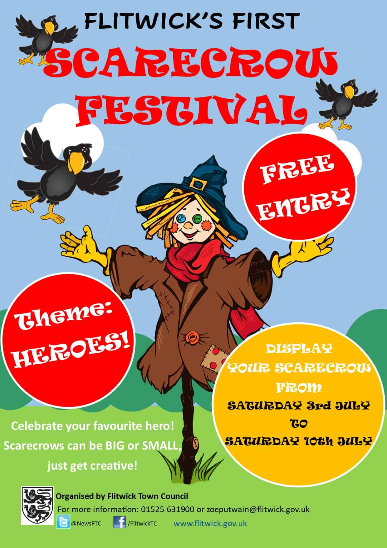 Poster - Theme Poster advertising Scarecrow Festival.