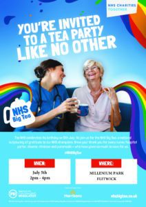 Poster advertising NHS Big Tea