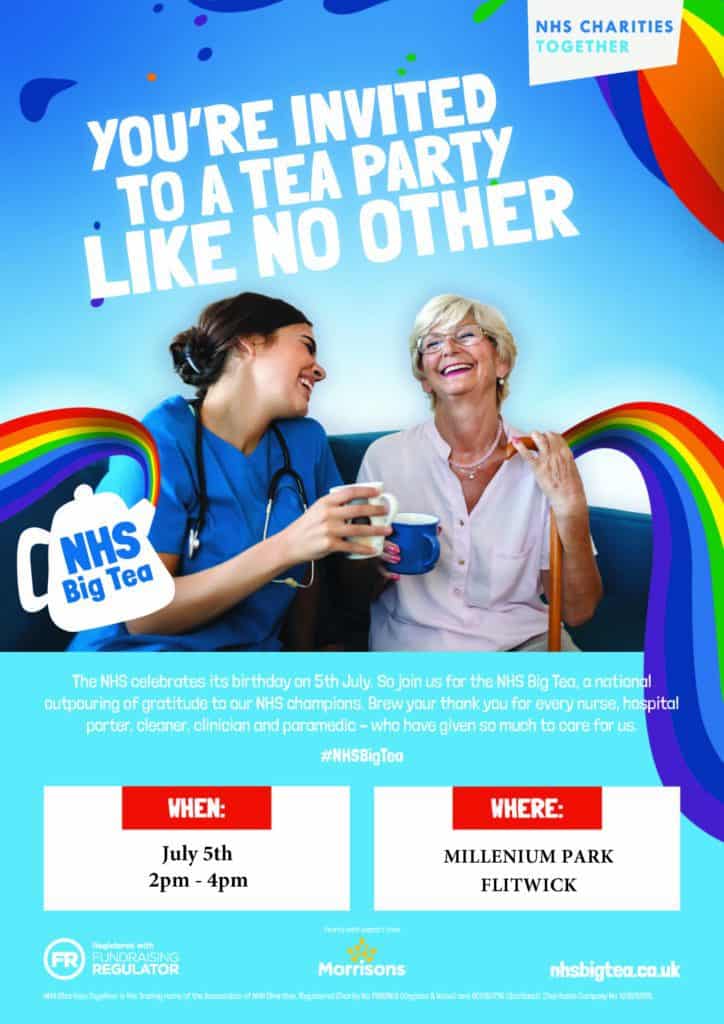 Poster advertising NHS Big Tea