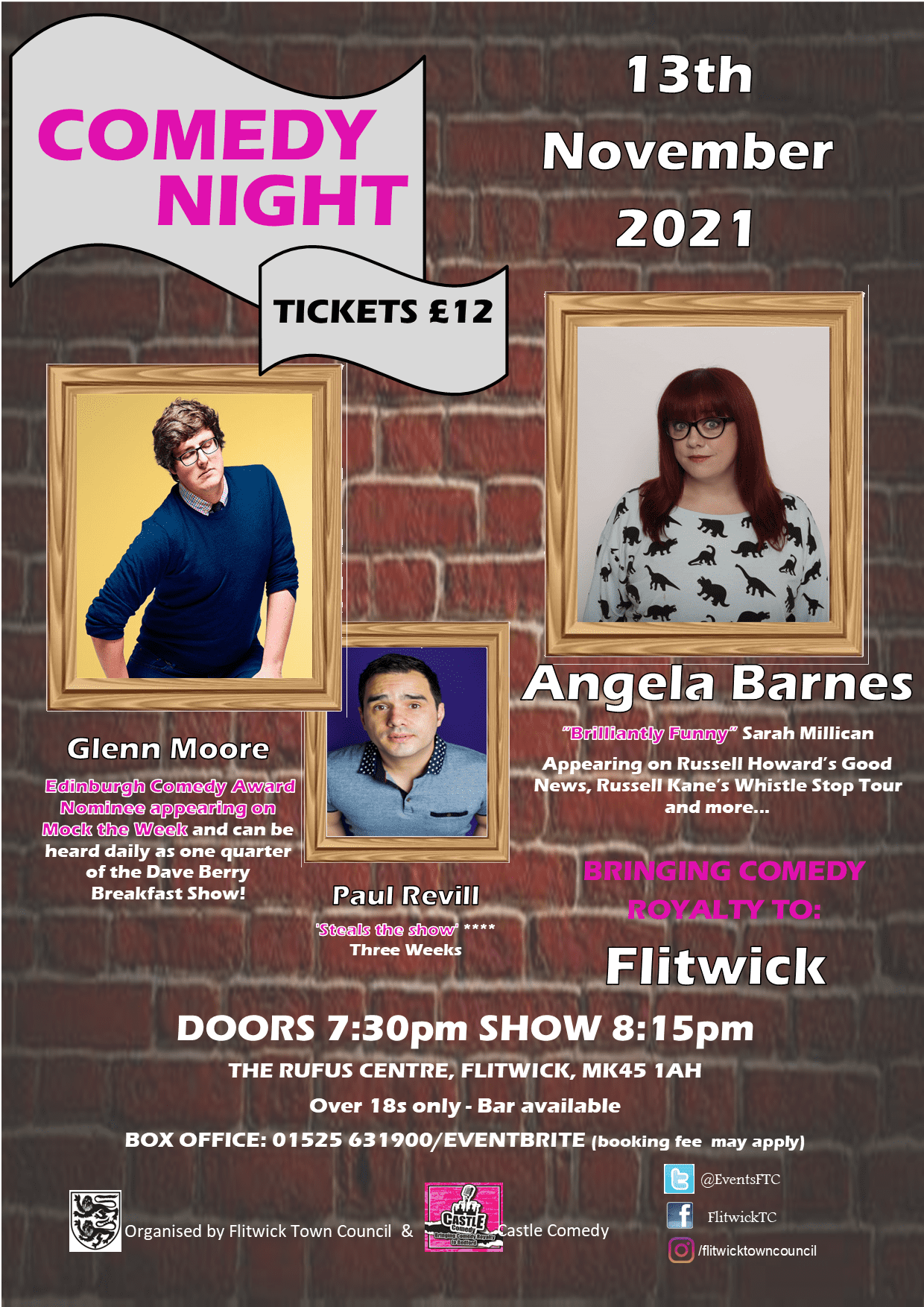 poster advertising comedy night