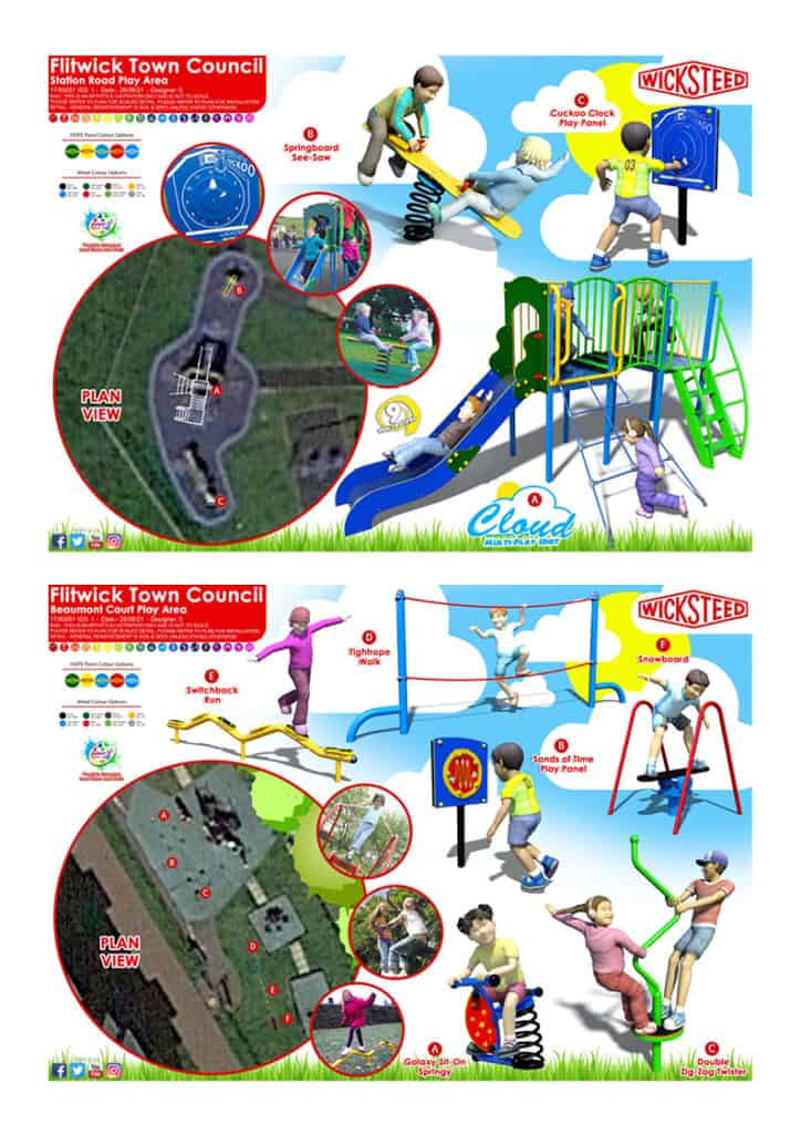 colourful plans for new play equipment
