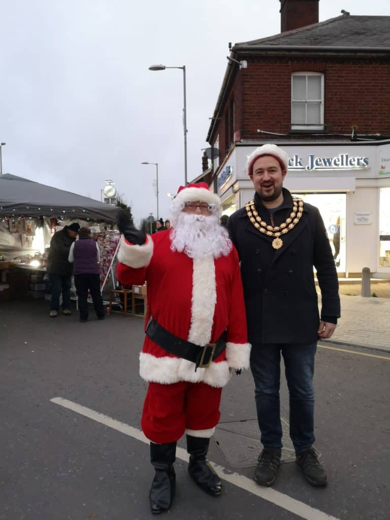 father christmas and the town mayor