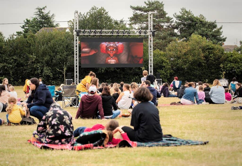 Outdoor Cinema at Flitwick Family Fun Day 2021