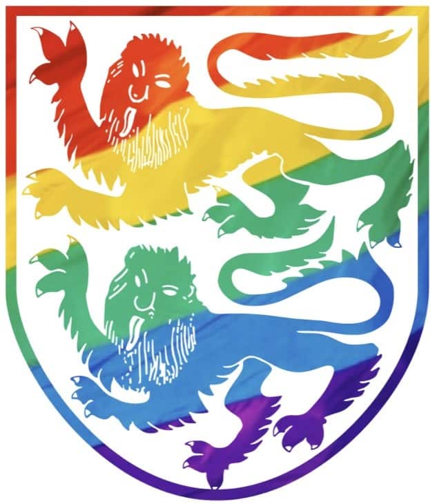 rainbow coloured FTC logo for pride month