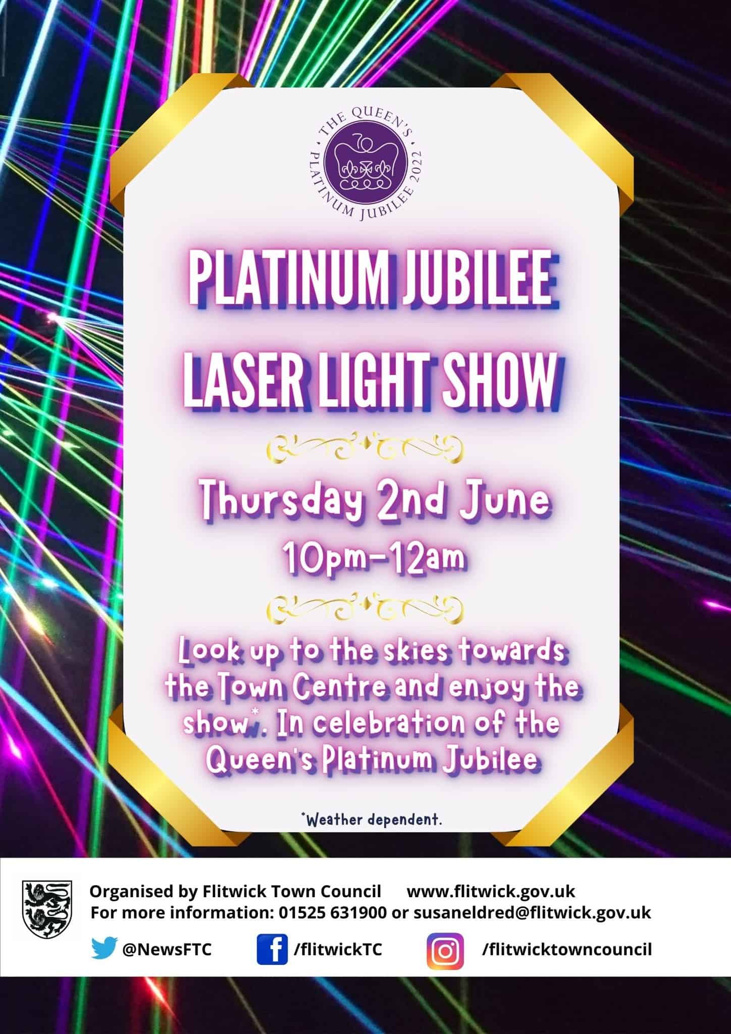 platinum jubilee laser poster