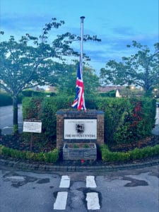 flag flying half mast