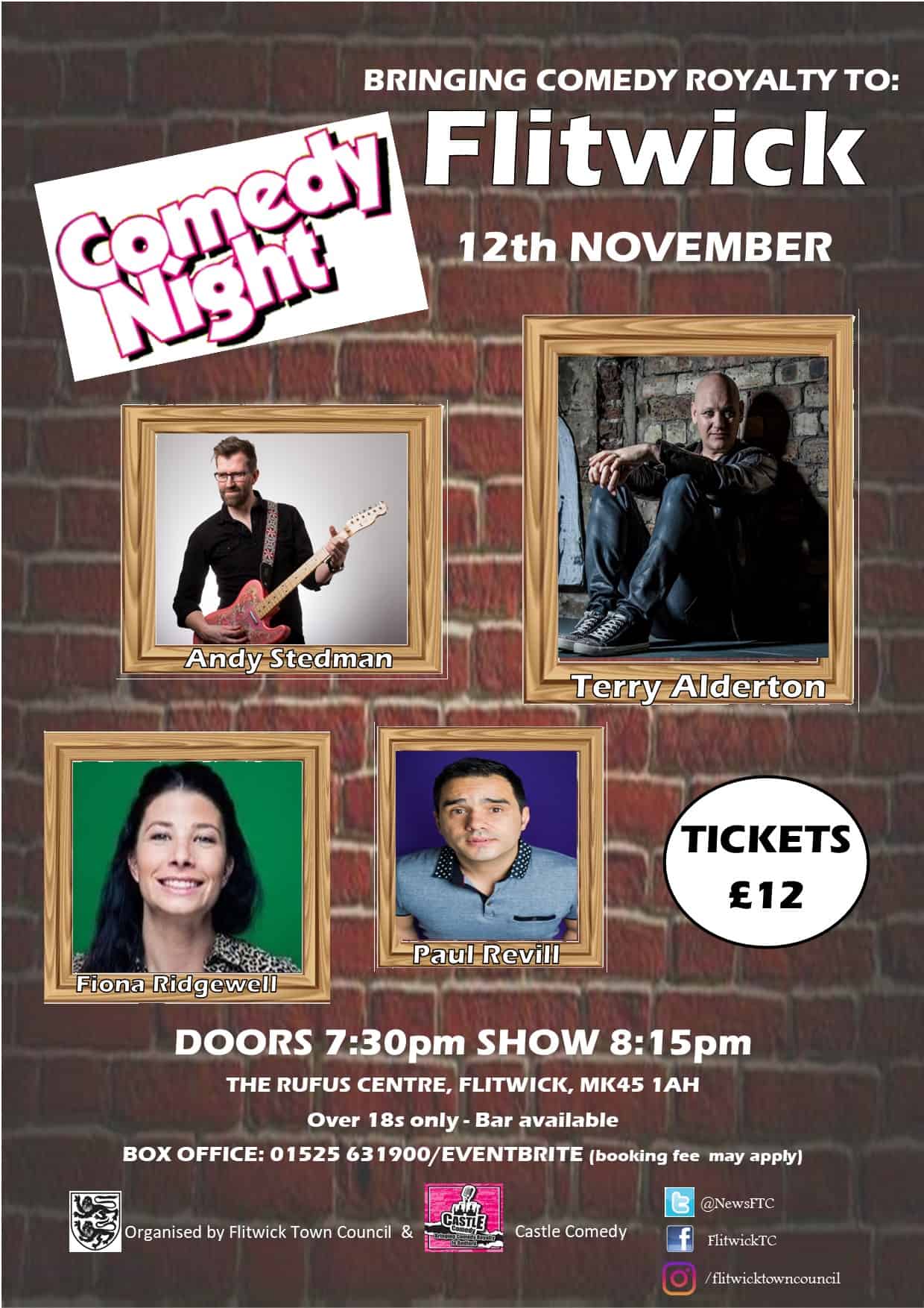 poster advertising comedy night