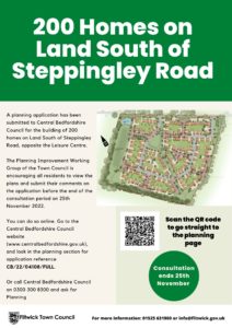 poster showing plan for new housing development
