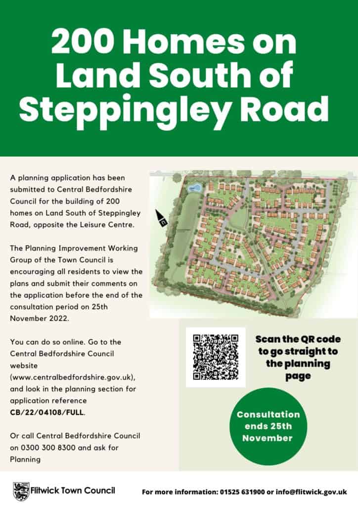 poster showing plan for new housing development