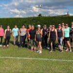 people on field to do circuit training