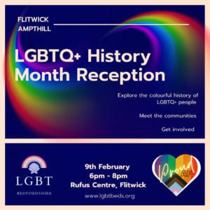 poster advertising lgbtq reception