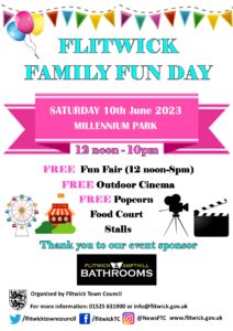 poster advertising free family fun day in june