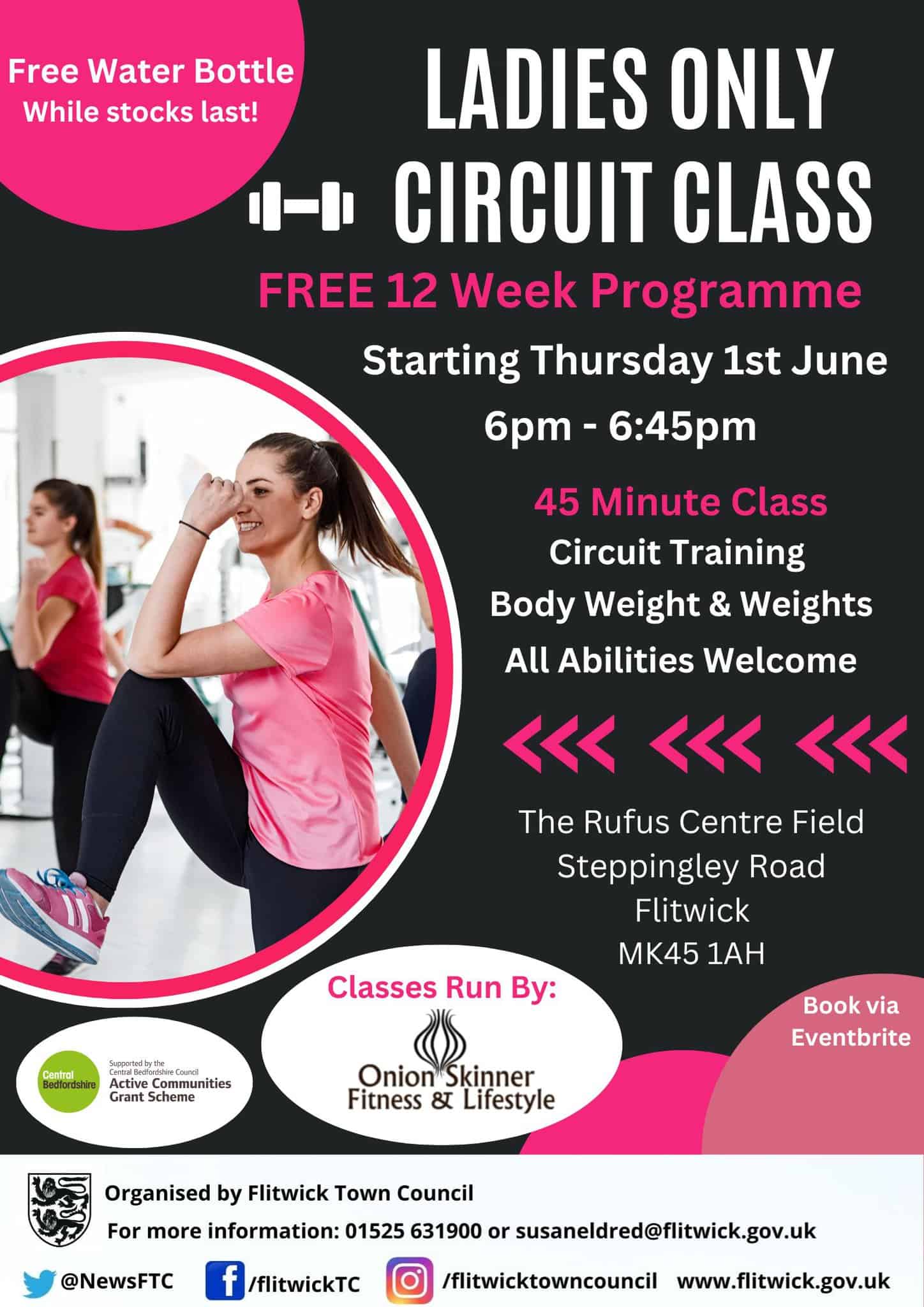 POSTER ADVERTISING FITNESS CLASS
