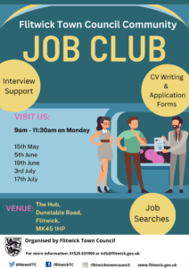 poster advertising new job club