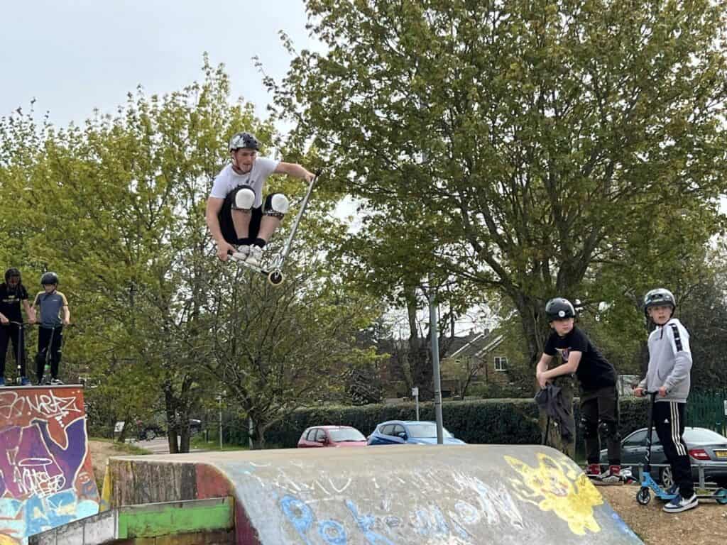 boy at skatepark