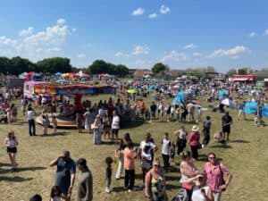 aerial view of fun day