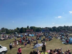 aerial view of fun day