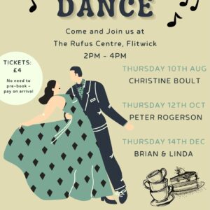 Poster promoting a tea dance
