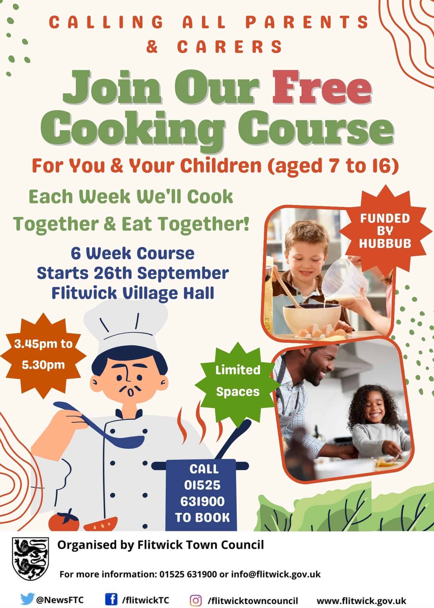 Cookery Lessons Flyer