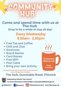 poster advertising community hub 