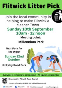 poster advertising flitwick litter pick