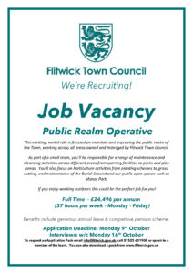 poster advertising public realm job