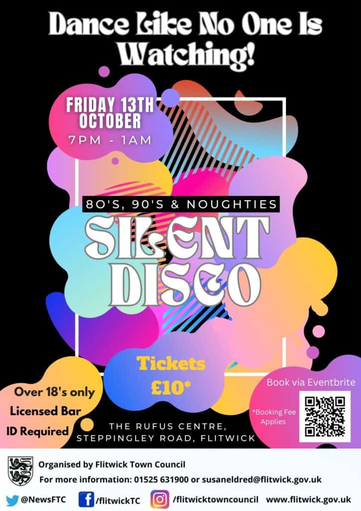 poster advertising silent disco