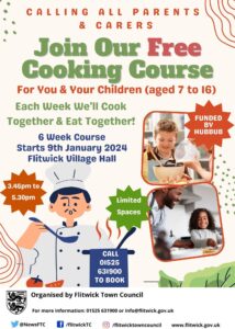 poster advertising cooking course