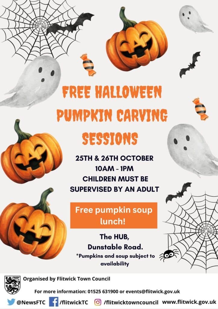 poster advertising pumpkin carving