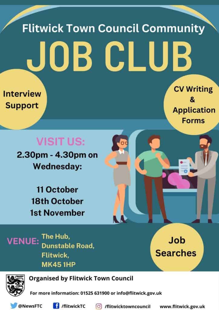 poster advertising job club