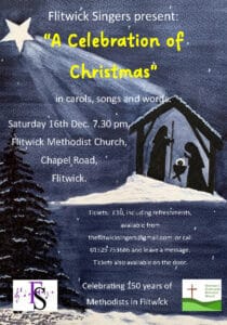 poster promoting carol concert