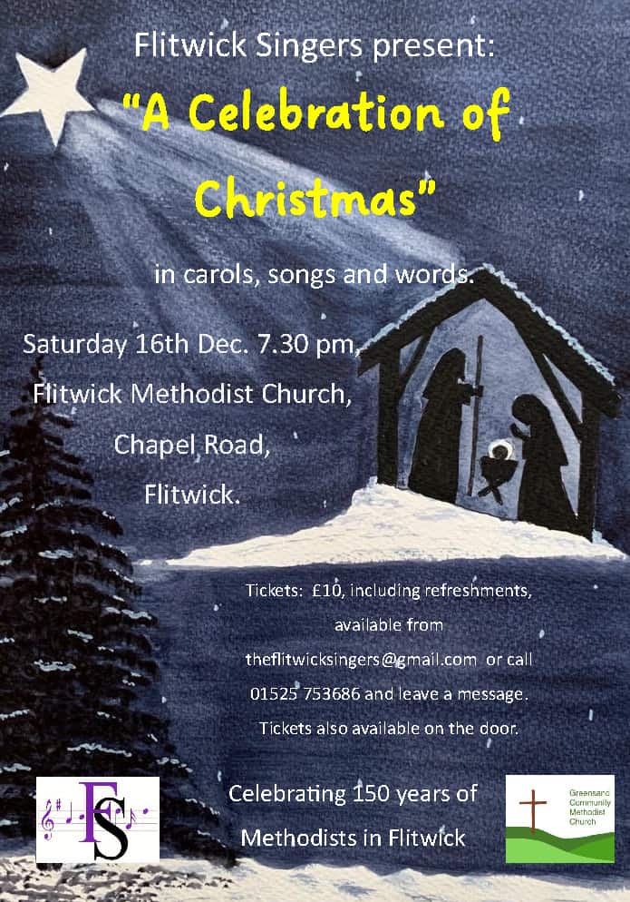 poster promoting carol concert