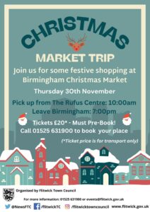 poster advertising christmas market trip
