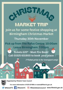 poster advertising christmas market trip