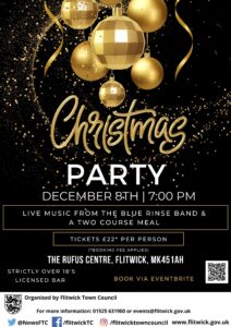 Poster promoting Xmas party