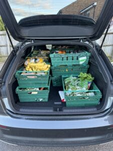 Fridge car collection fruit and vegetables