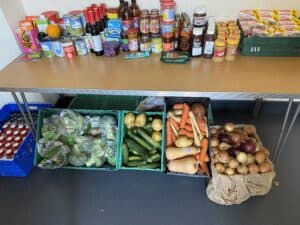 Store cupboard and vegetables