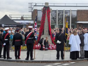 Photo of Remembrance day Wreath laying.