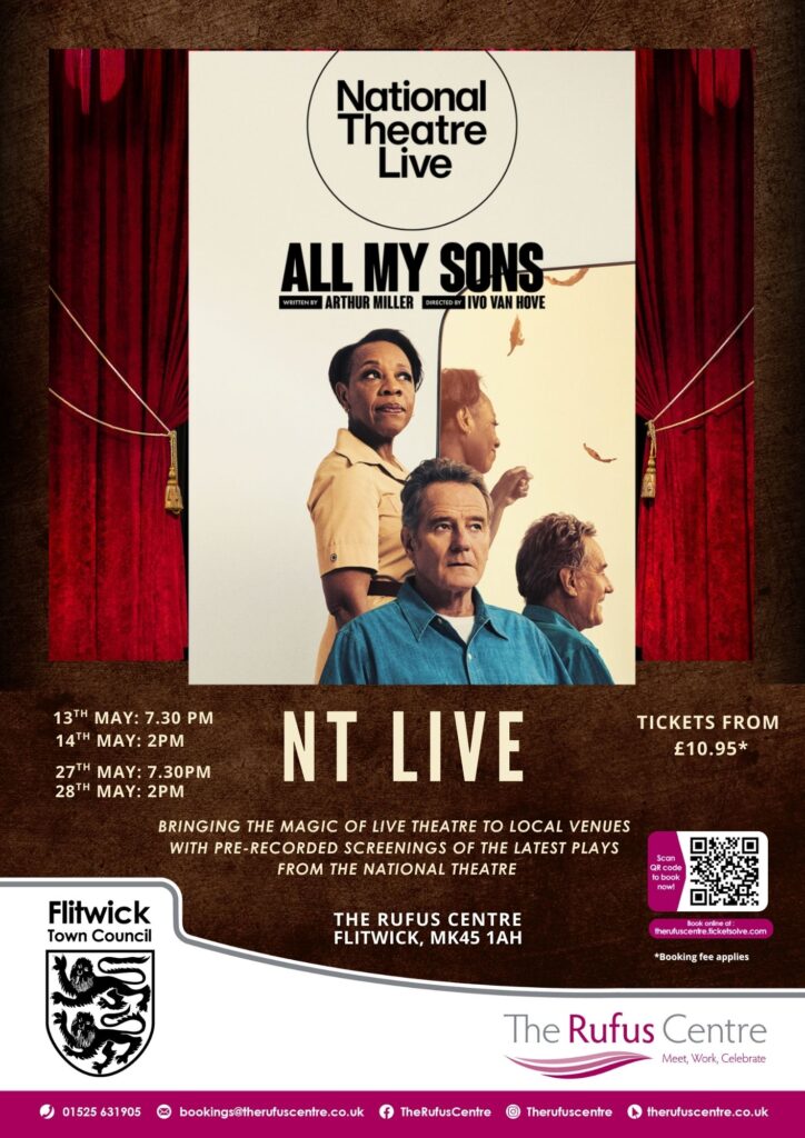 National Theatre Live poster with details of the screening