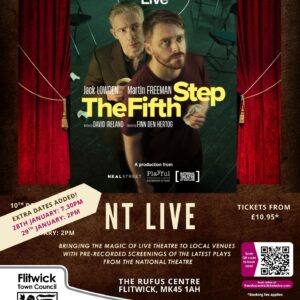 Poster showing details of the extra dates of the production of The Fifth Step