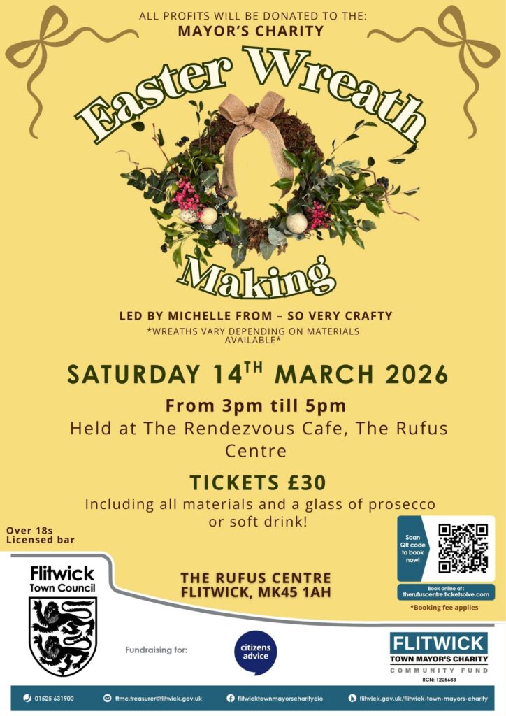 Poster showing Easter Wreath making details